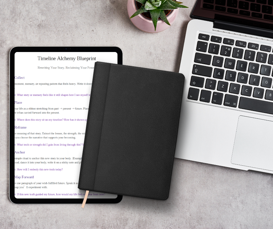 mock up for the timeline alchemy blueprint